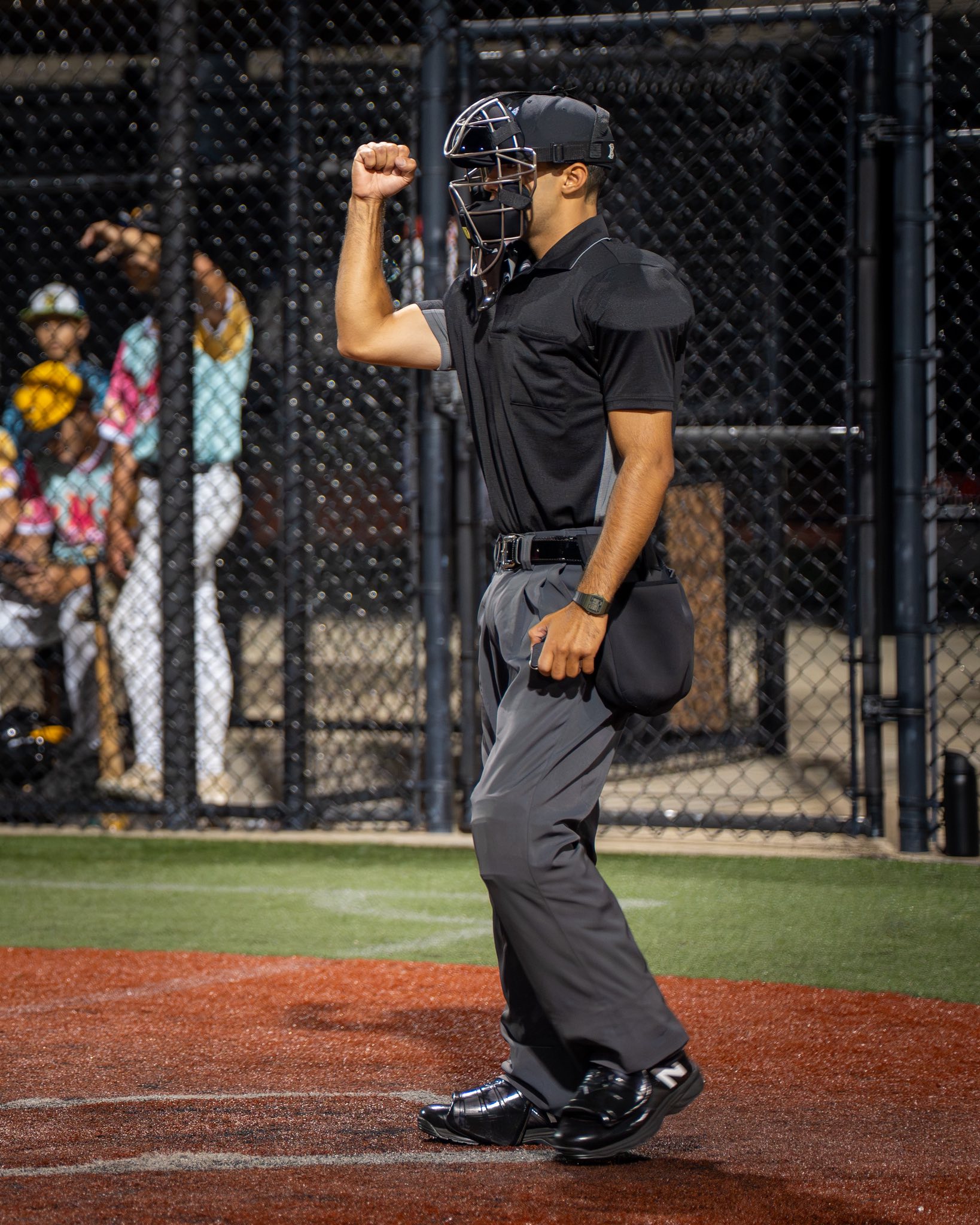 Umpire on baseball field